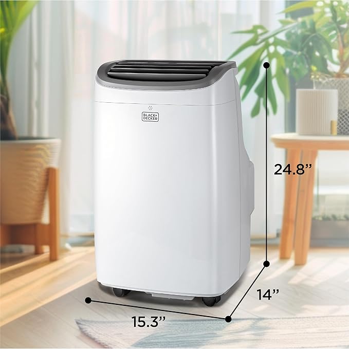 BLACK+DECKER Portable Air Conditioner 9,000 BTU White