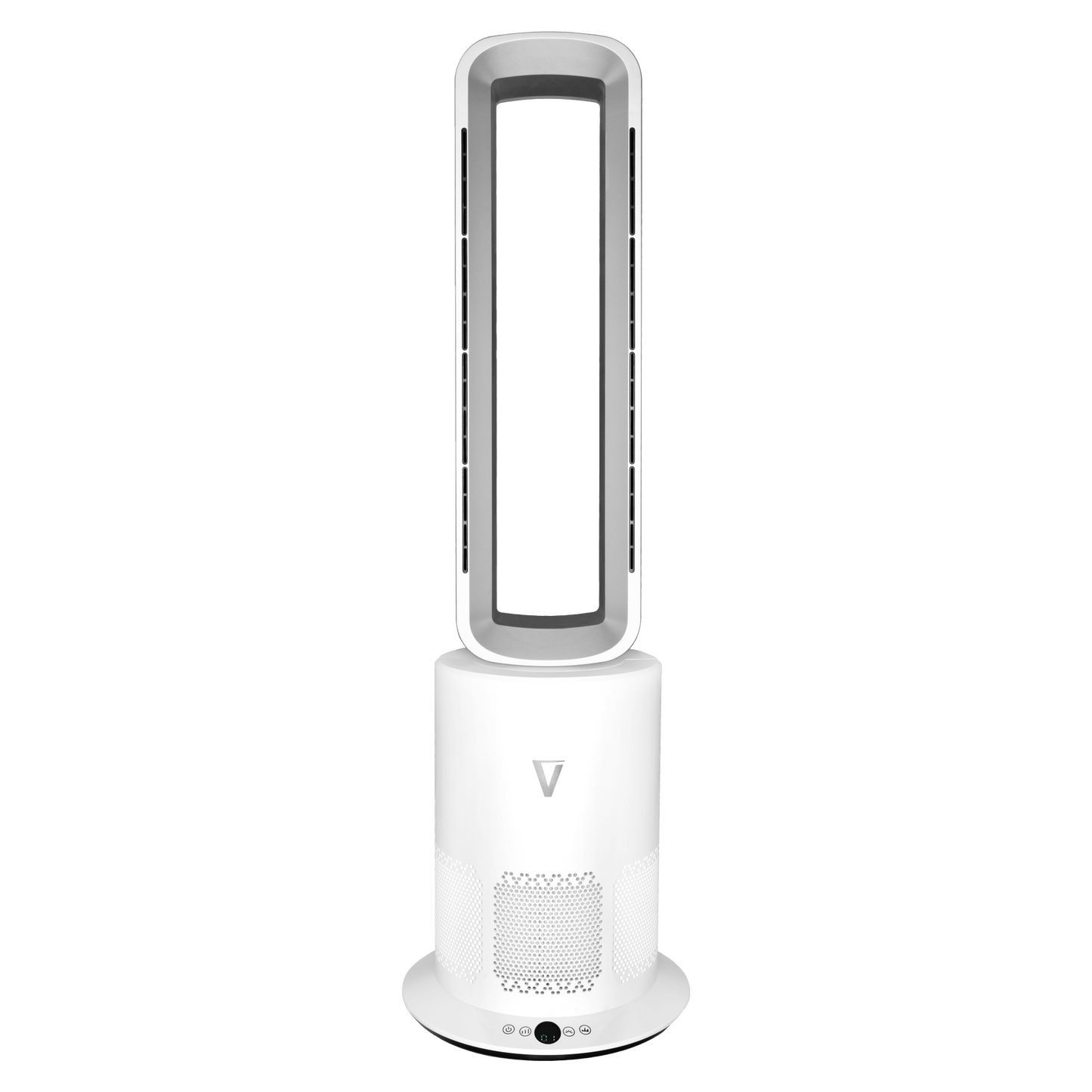 Vortex Air Cleanse Bladeless Air Purifier Heater Cooler Silver